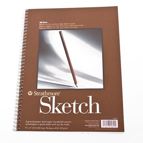 Strathmore, 60#, Non-Recycled, Sketchbook, 50 Sheet